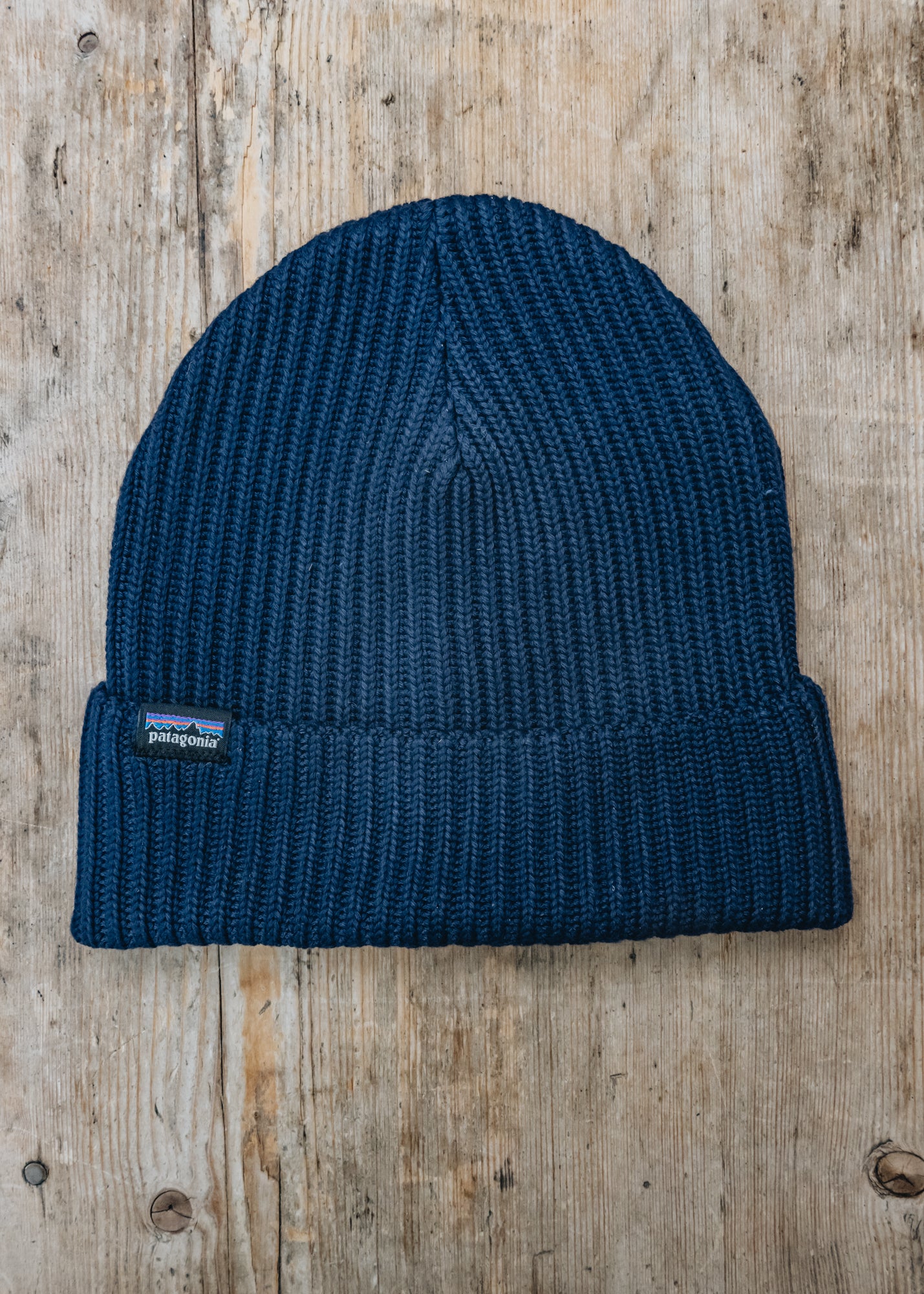 Patagonia Fisherman s Rolled Beanie in Navy Blue Burford Garden Co