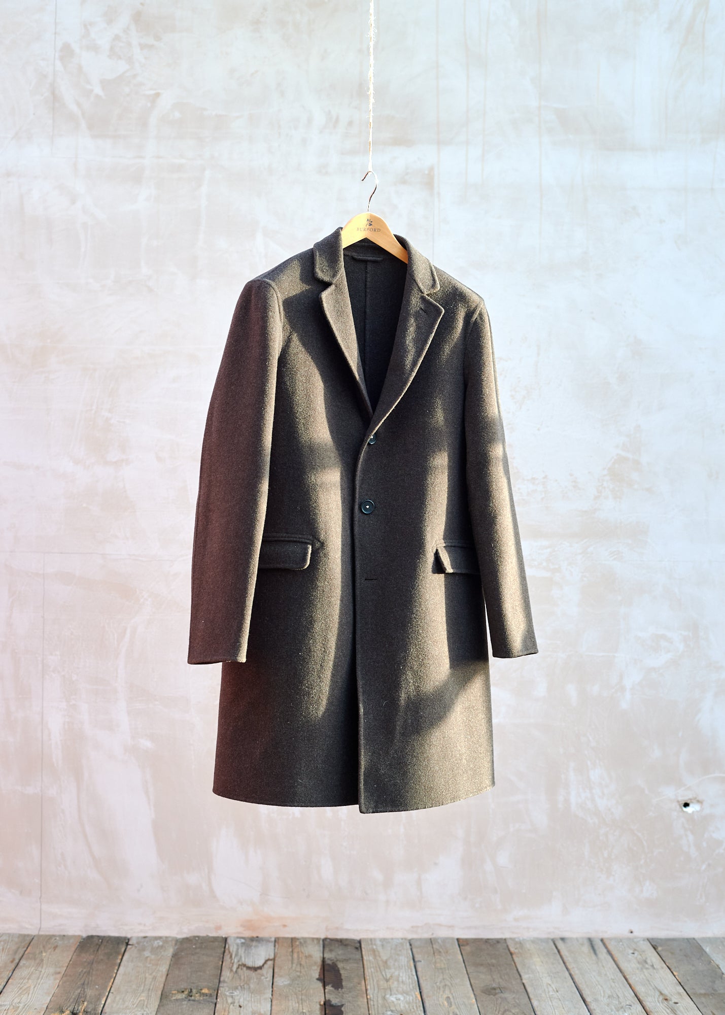 Unstructured overcoat sale