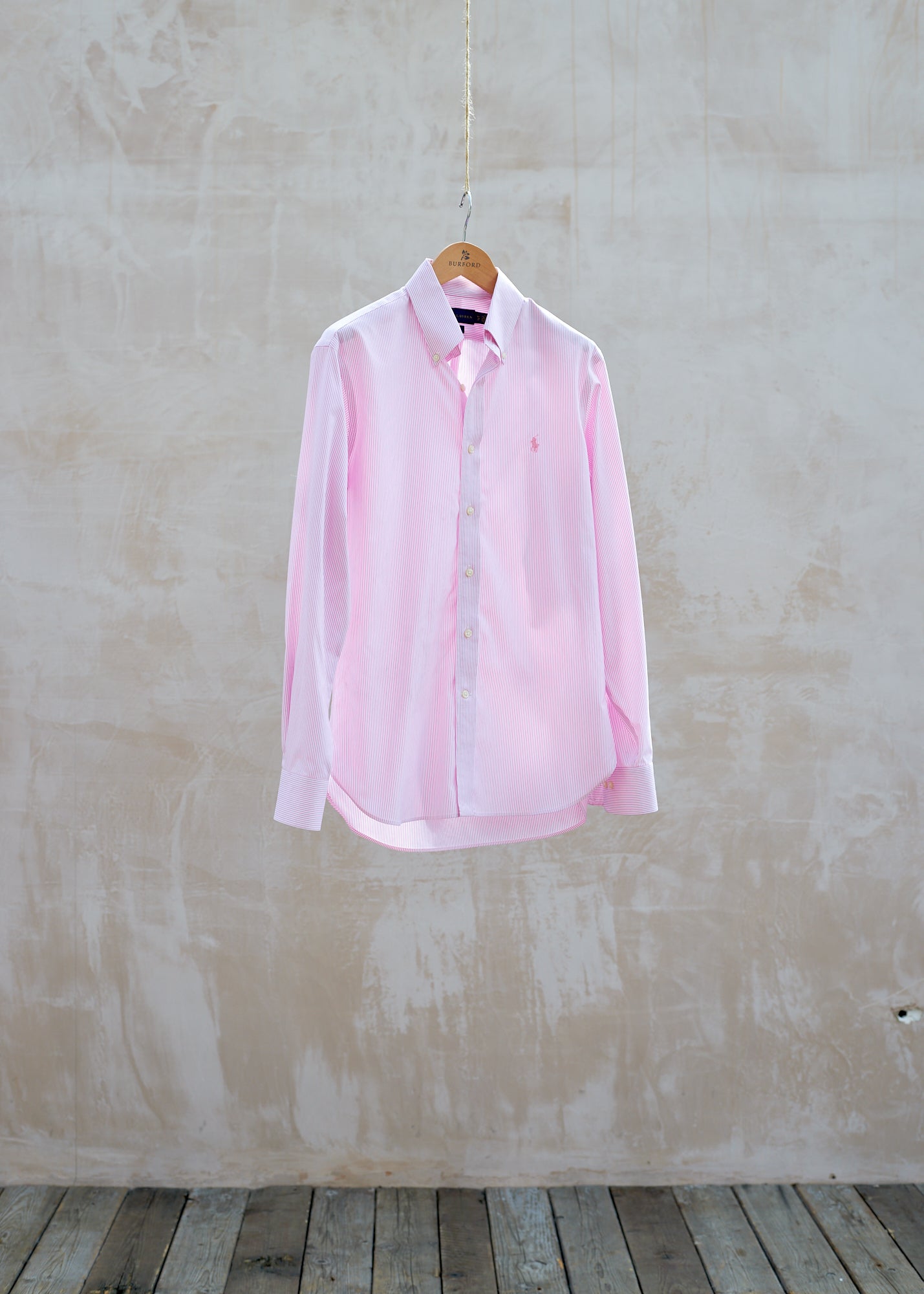 ralph lauren pink button down shirt