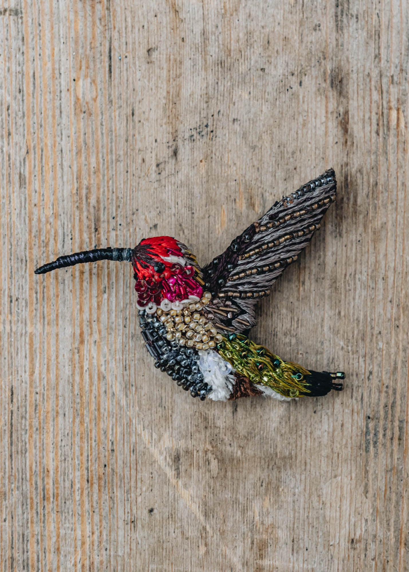 Hummingbird brooch clearance