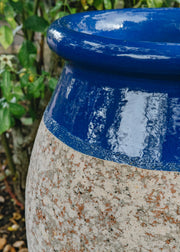 Olive Pot with Lapis Lazuli Neck, 70cm