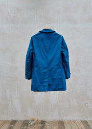 Kenny Ryder Aspesi Long Blue Technical Raincoat - M