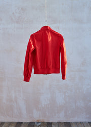 Kenny Ryder Aspesi Cherry Red Windbreaker Bomber Jacket - S