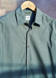 Kenny Ryder Aspesi Dark Grey Relaxed Cotton Poplin Shirt - XL