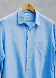 Kenny Ryder Aspesi Lightweight Pale Blue Cotton Shirt - XL