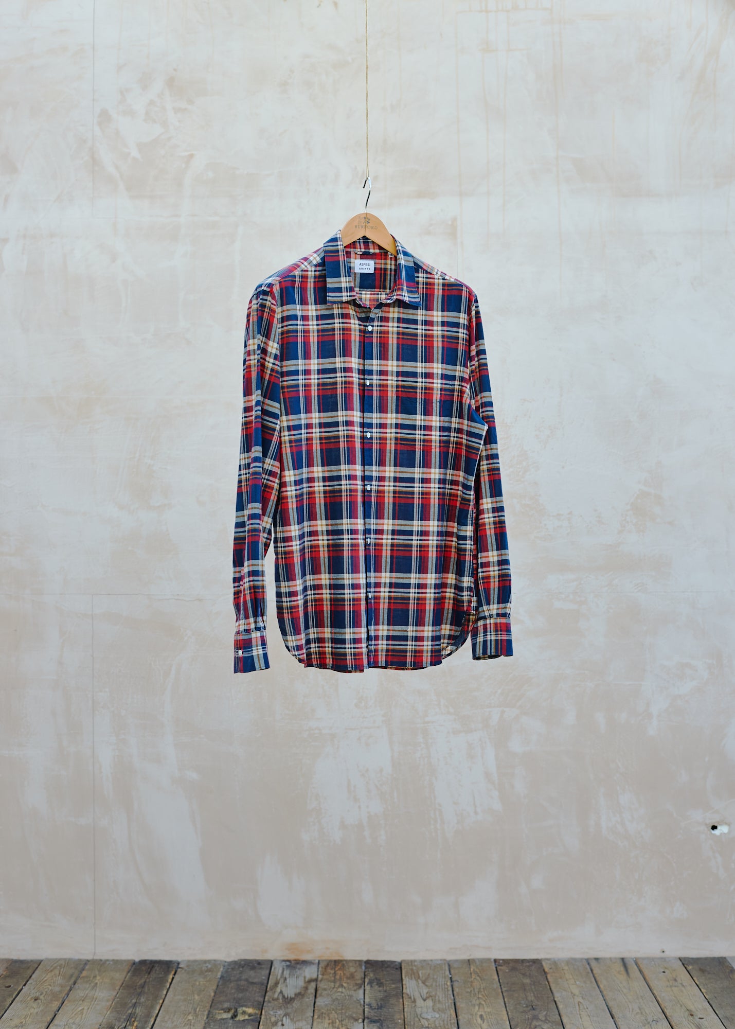 Sunspel Aspesi Check 100% Cotton Shirt - XXL