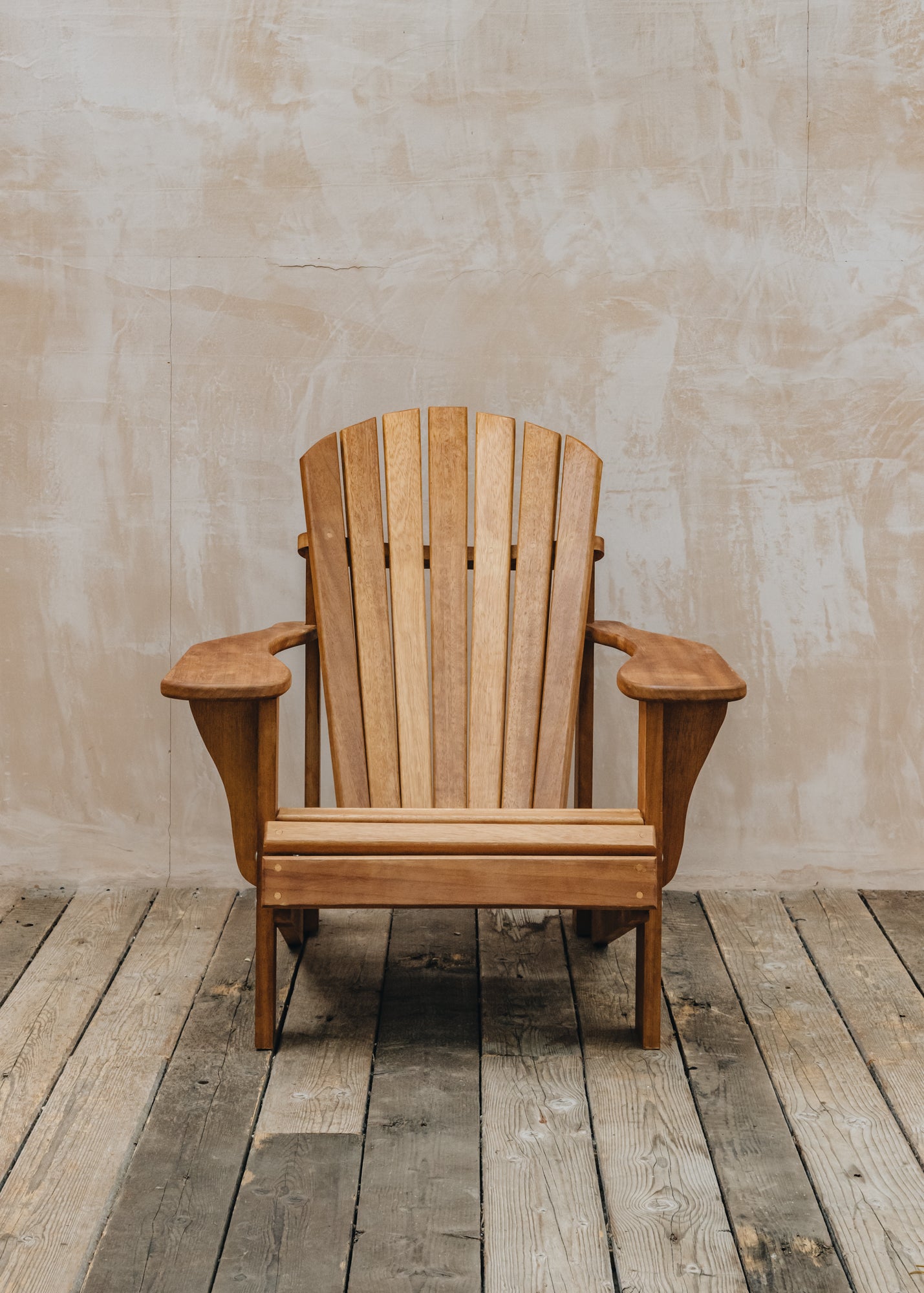 Adirondak Handmade Iroko Wood Chair