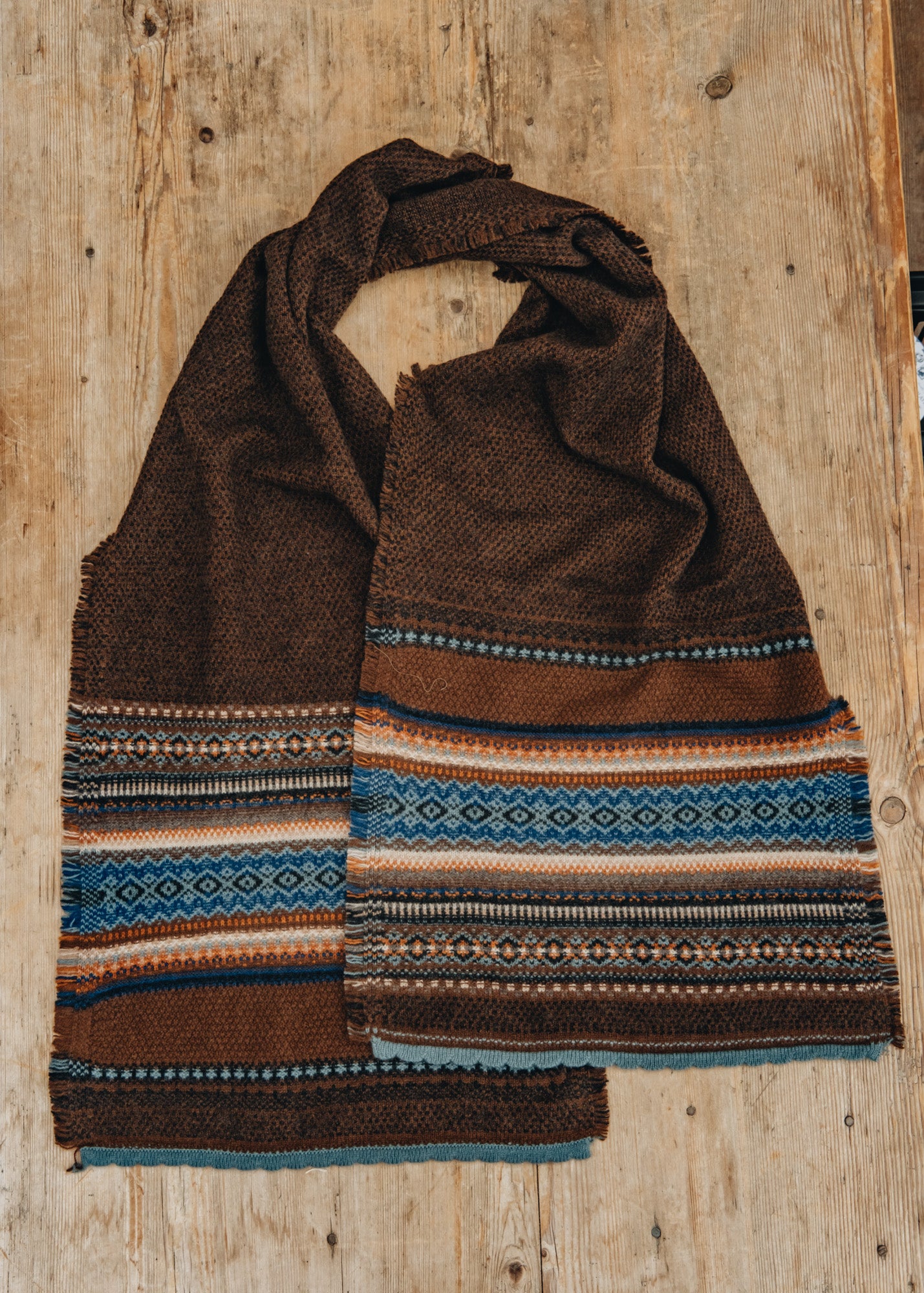 Alloa Stripe Scarf in Winter