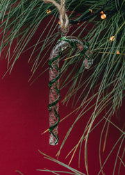 Treasure Tree Candy Cane Bauble in Green