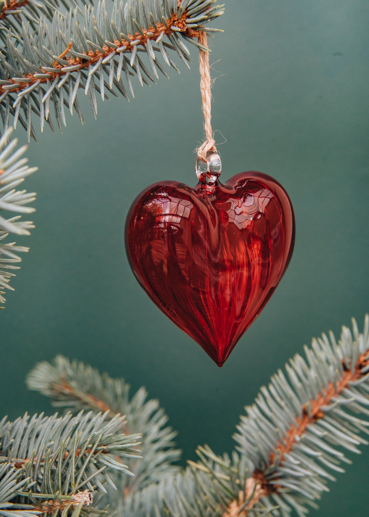 Treasure Tree Heart Bauble in Red