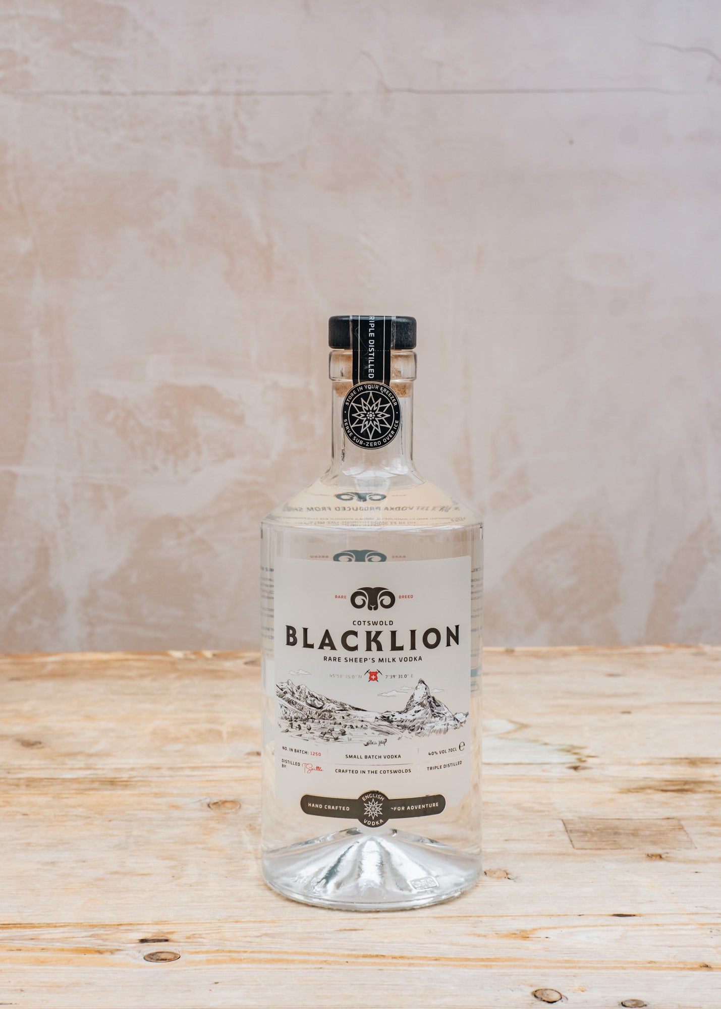 Two Left Feet Agencies Blacklion Rare Sheep’s Milk Vodka, 70cl