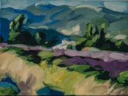 Lavender and Mountain Diptych