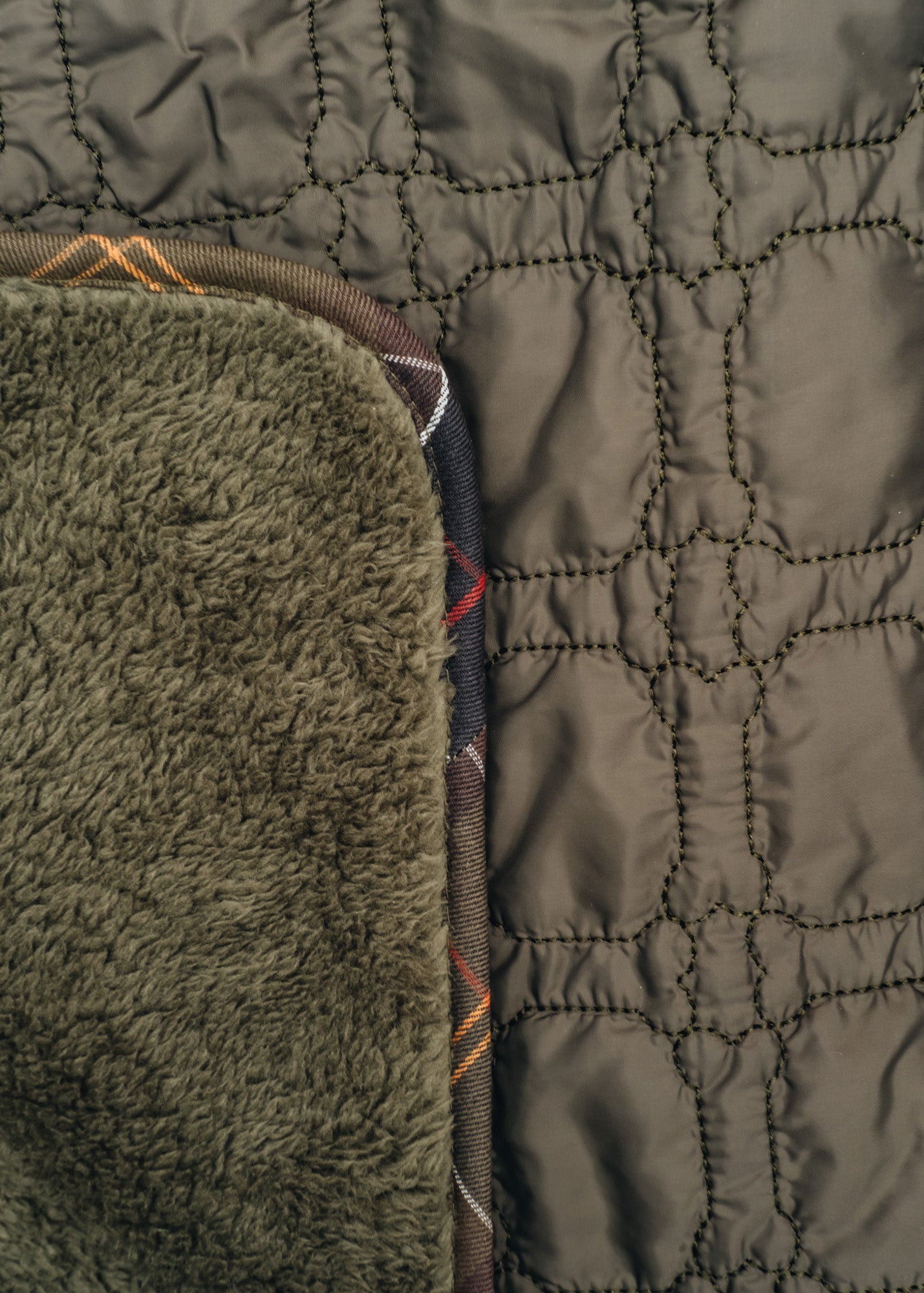 Barbour Bone Dog Blanket in Dark Olive