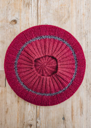 Eribé Bowden Rib Beret in Rosehip