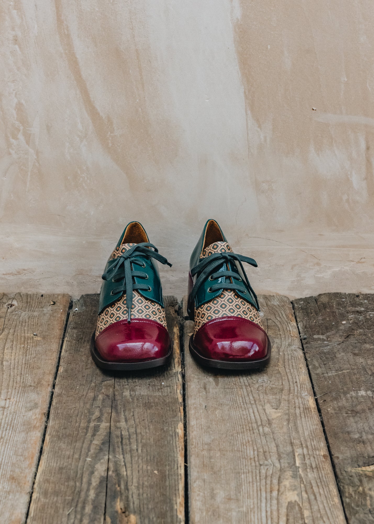 Chie Mihara Brama Shoes in Brown Forest