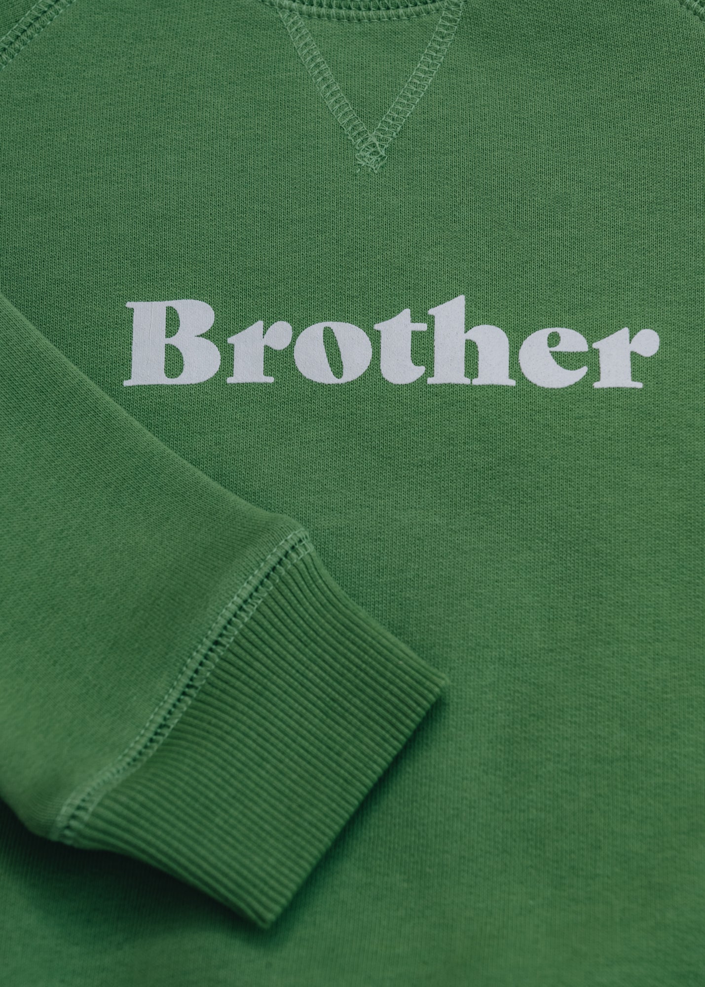 Bob & Blossom Brother Sweatshirt in Grass Green