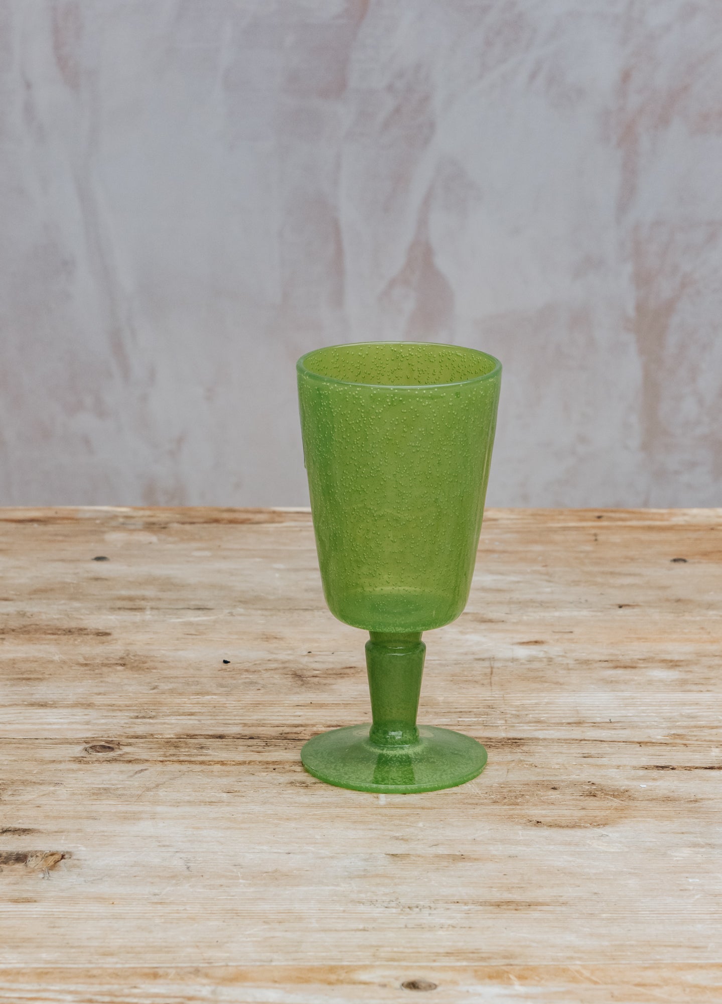 Memento Bubble Goblet in Lime