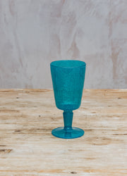 Memento Bubble Goblet in Turquoise