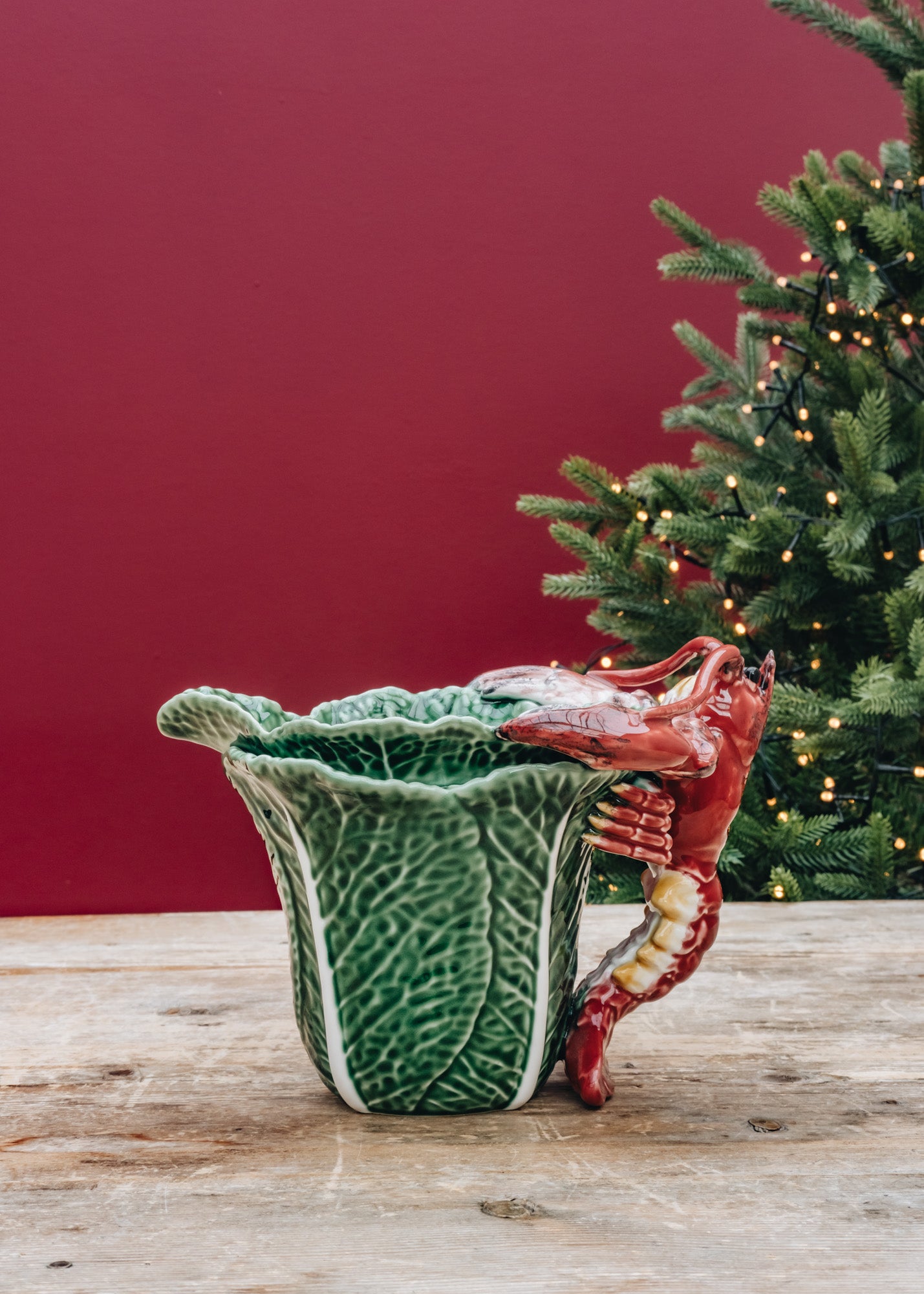 Cabbage Pitcher with Lobster