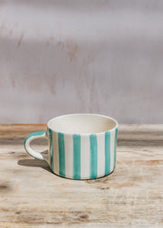 Candy Stripe Mug in Mint