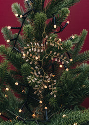 Mio Twig Beaded Ornament in Champagne