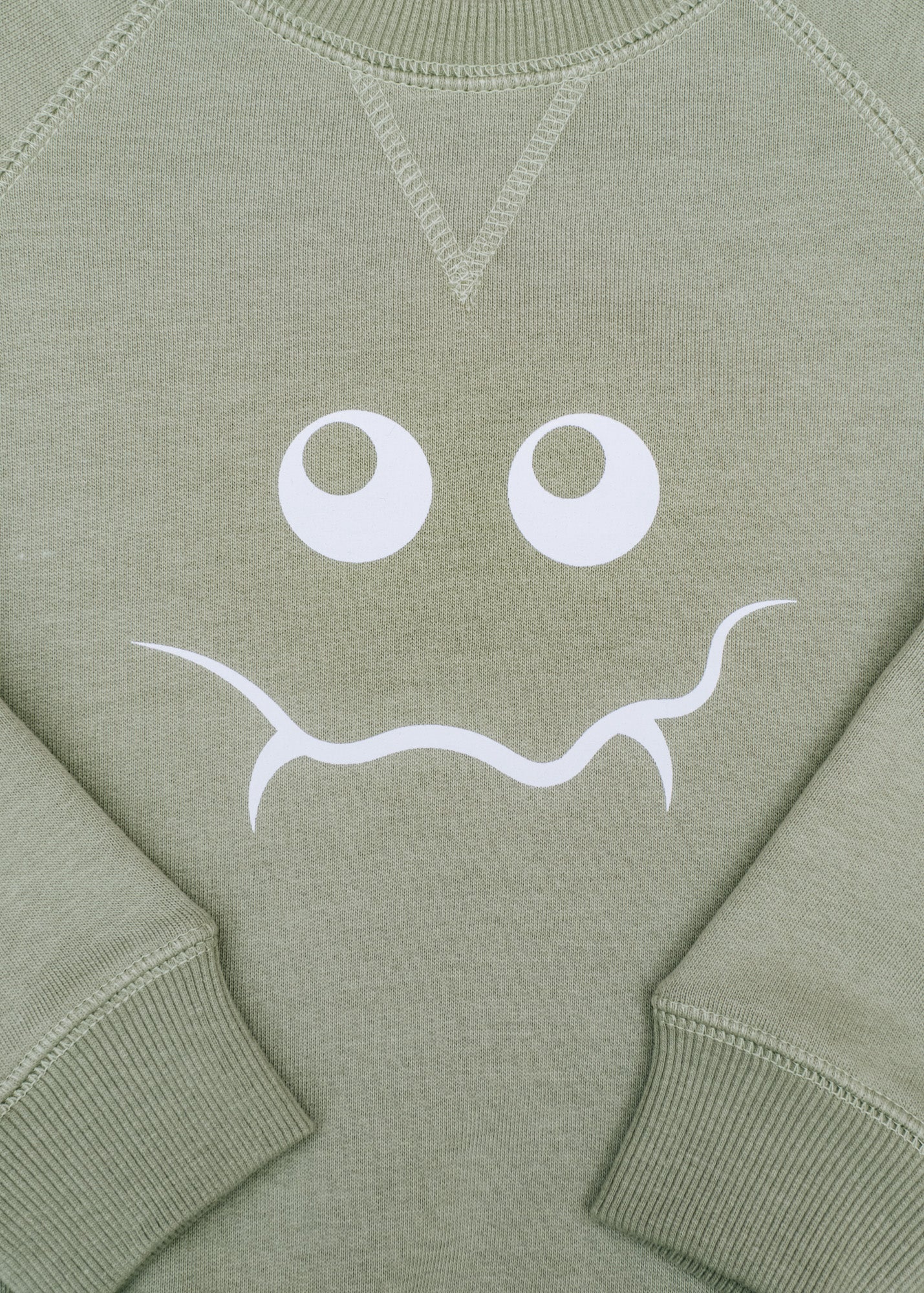 Children's Monster Sweatshirt in Olive