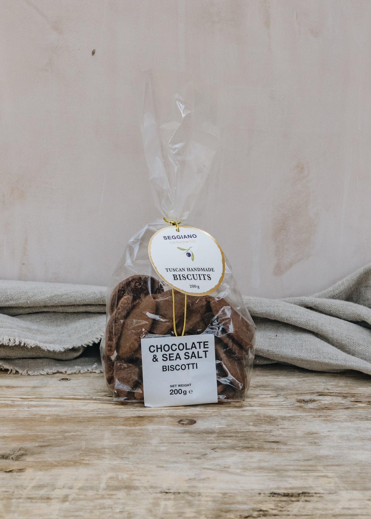 A l'Olivier Seggiano Seasalt and Chocolate Biscotti, 200g