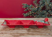 Bordallo Pinheiro Christmas Garland Appetizer Tray