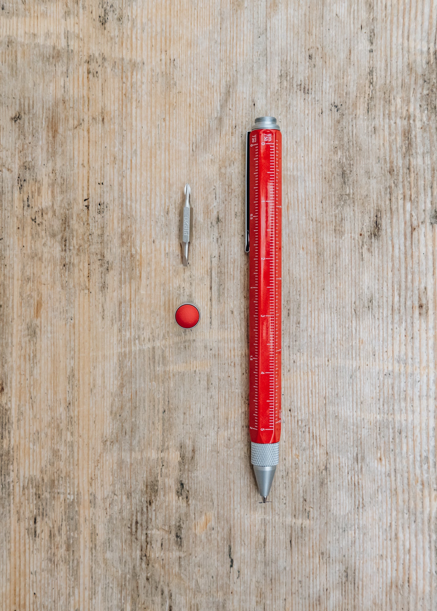 Troika Construction Multi-Tool Pen in Red