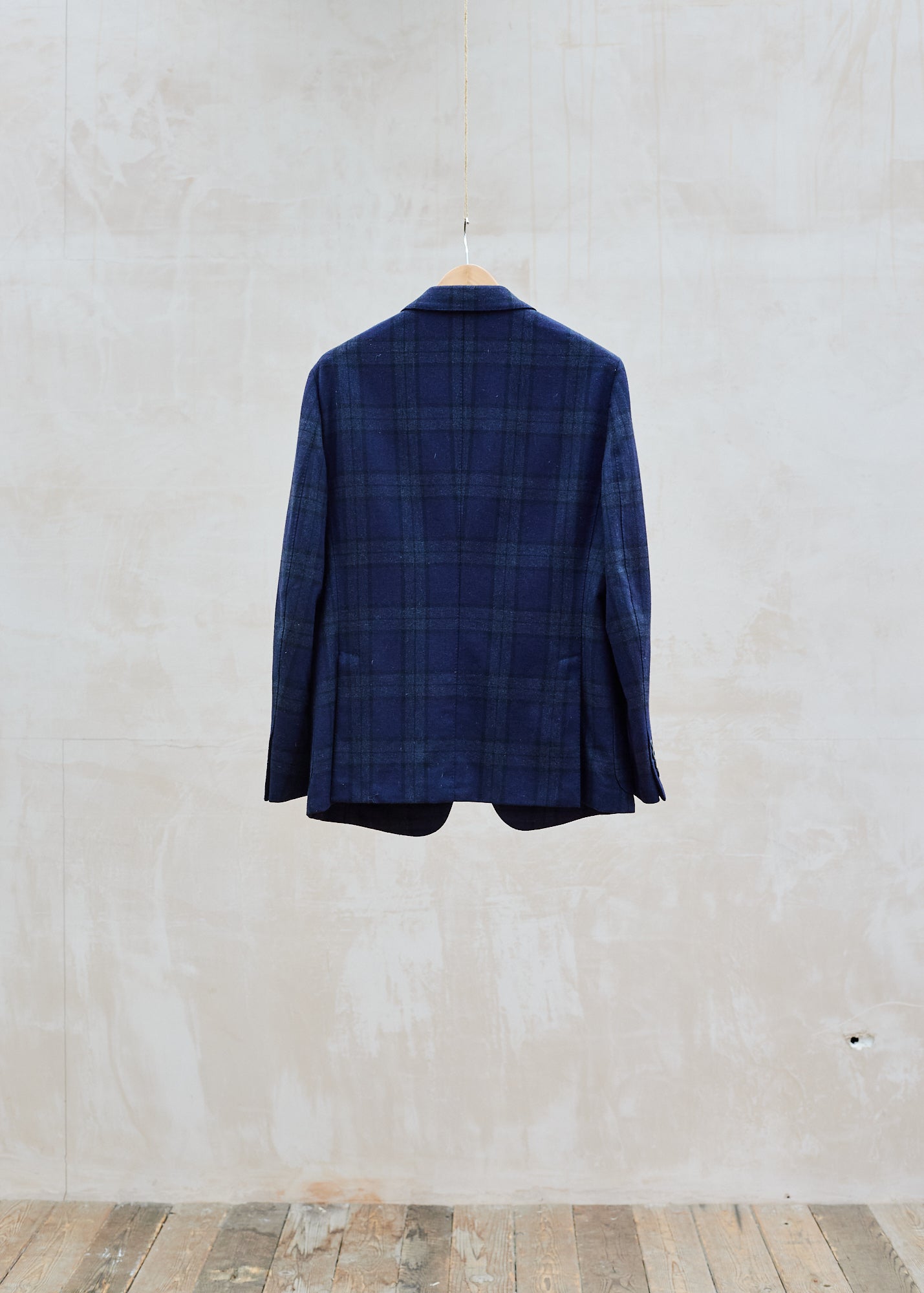 Kenny Ryder Dunhill Wool/Cashmere Subtle Check Blazer - XL