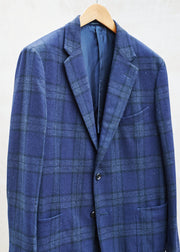 Kenny Ryder Dunhill Wool/Cashmere Subtle Check Blazer - XL