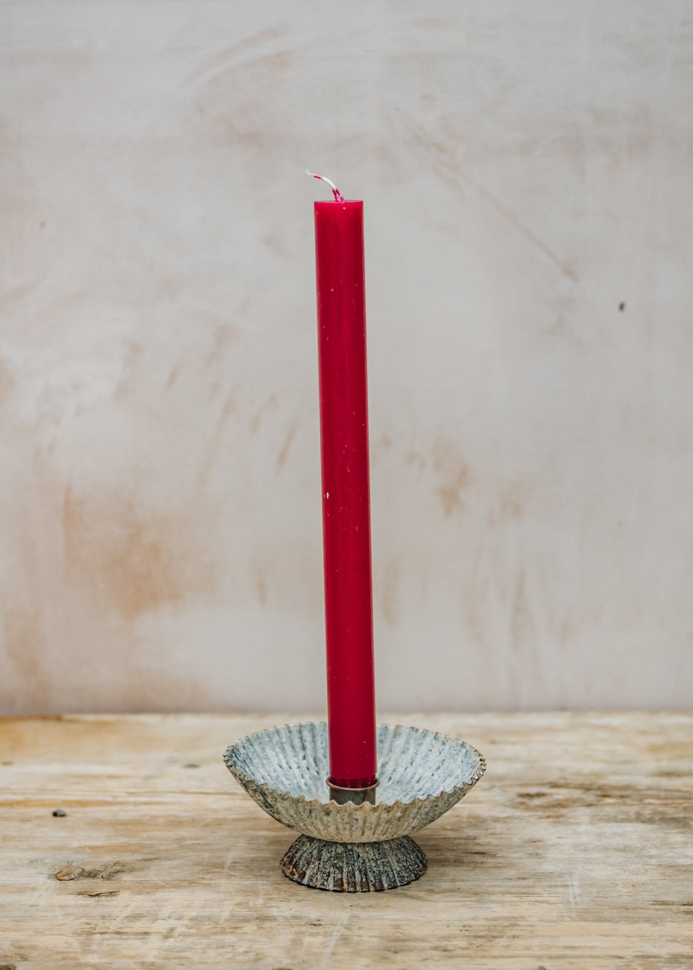 Dinner Candle in Cerise