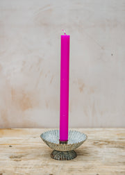 Dinner Candle in Fluorescent Purple