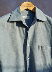 Kenny Ryder Ermenegildo Zegna Grey Cotton Flannel Shirt - S/M