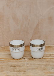 Espresso Cups in White, 4oz, pack of two