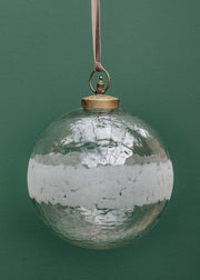 Extra Large Clear Anara Etched Bauble