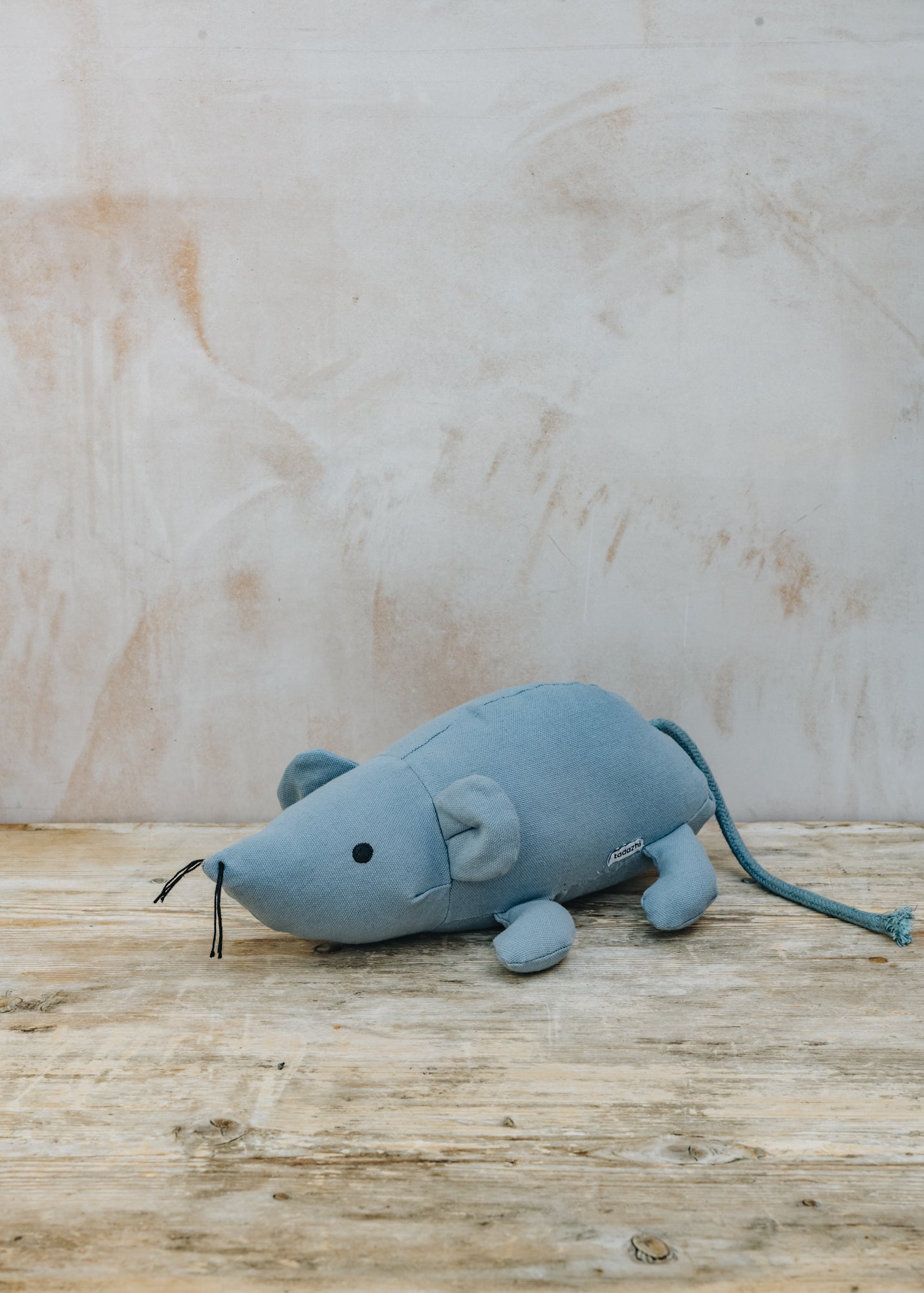 Faded Blue Mouse Dog Toy