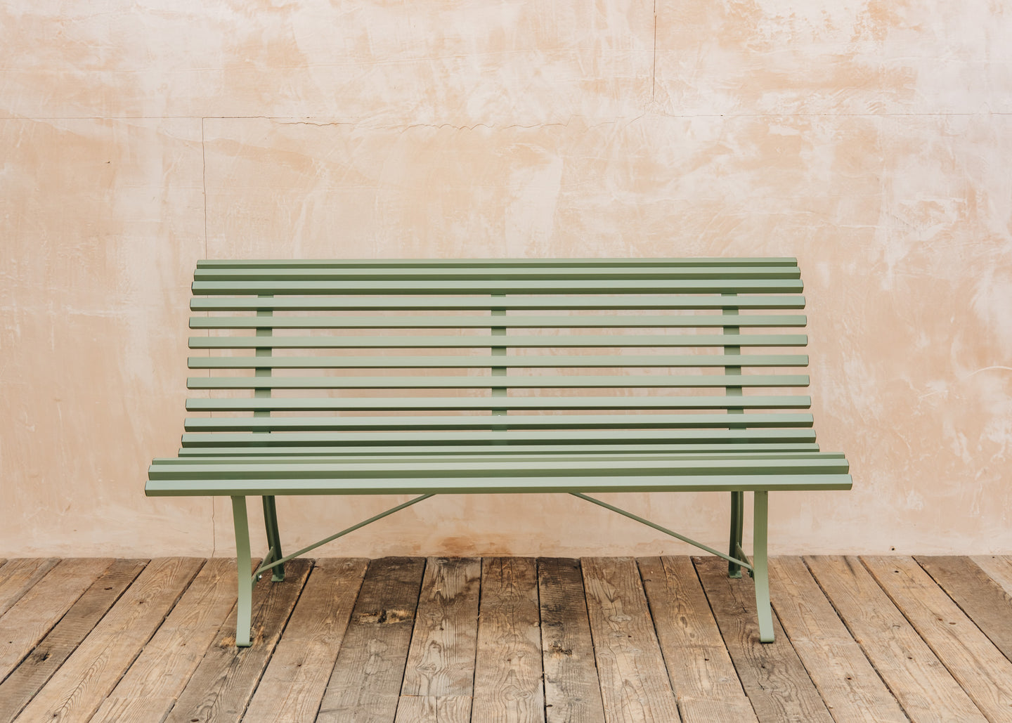 Harrod Horticultural Louisiane Bench in Cactus, 150cm