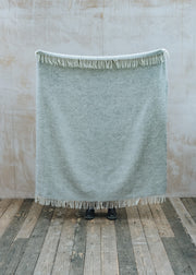 Libeco Fishbone Throw in Silver Grey