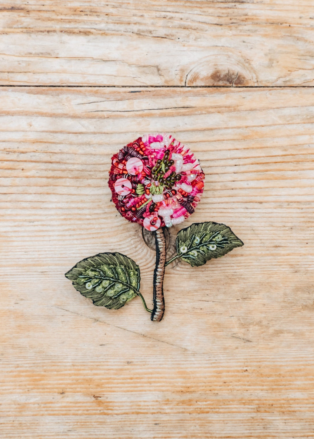 French Hydrangea Brooch