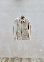 Vetra Tan Cotton French Work Jacket - L