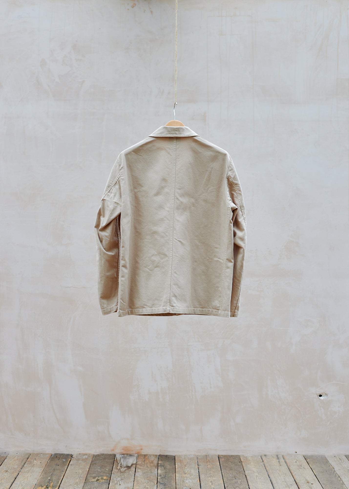 Vetra Tan Cotton French Work Jacket - L