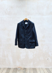 Margaret Howell Black Tough Cotton Work Blazer - M/L