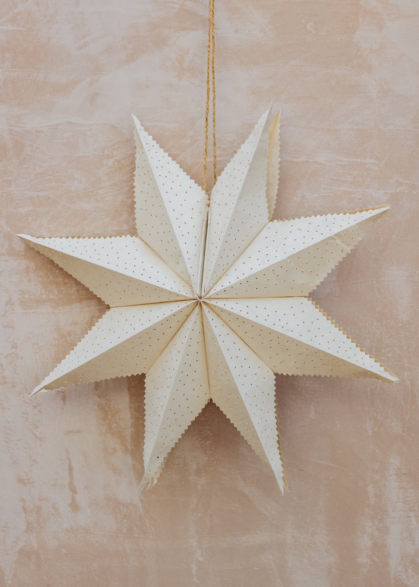 Glimmer Advent Star in White