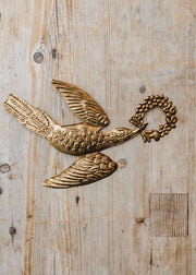 Golden Bird Ornament