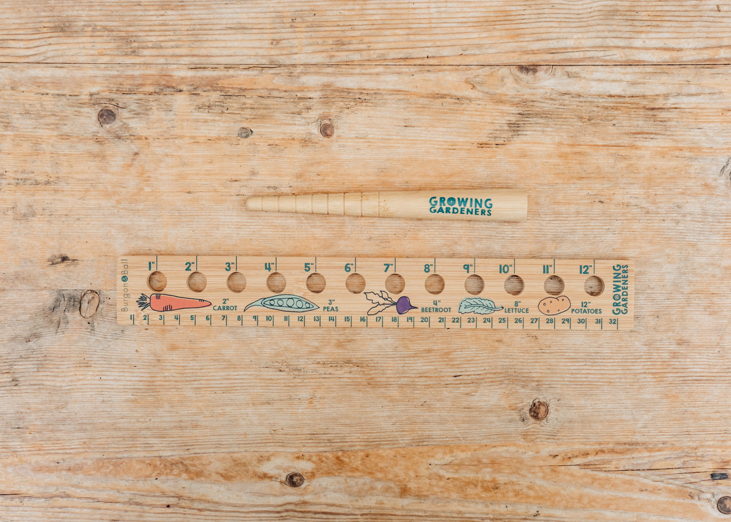 Children's Books Growing Gardeners Planting Ruler and Dibber