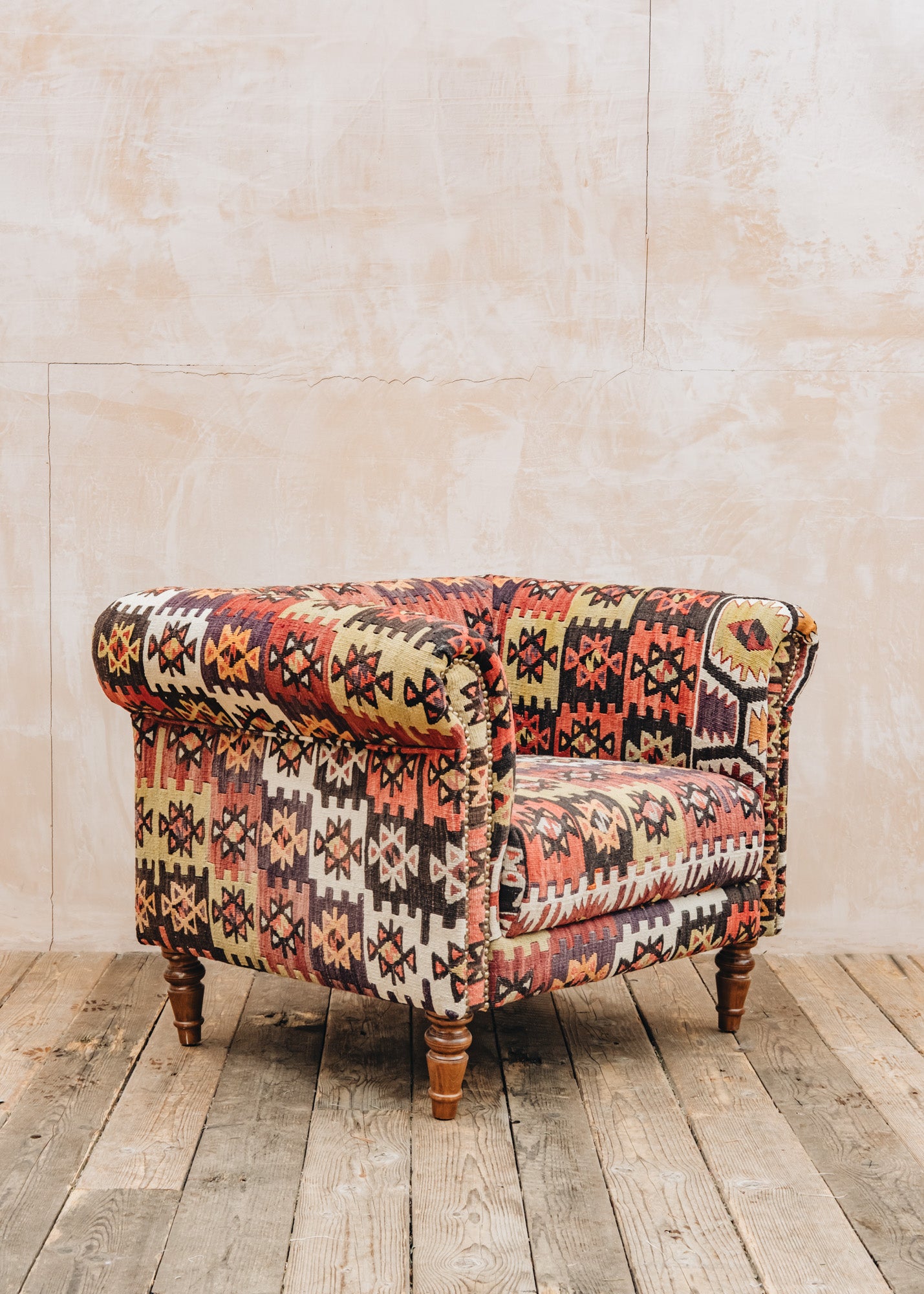 Kilim Chester Armchair, Style A