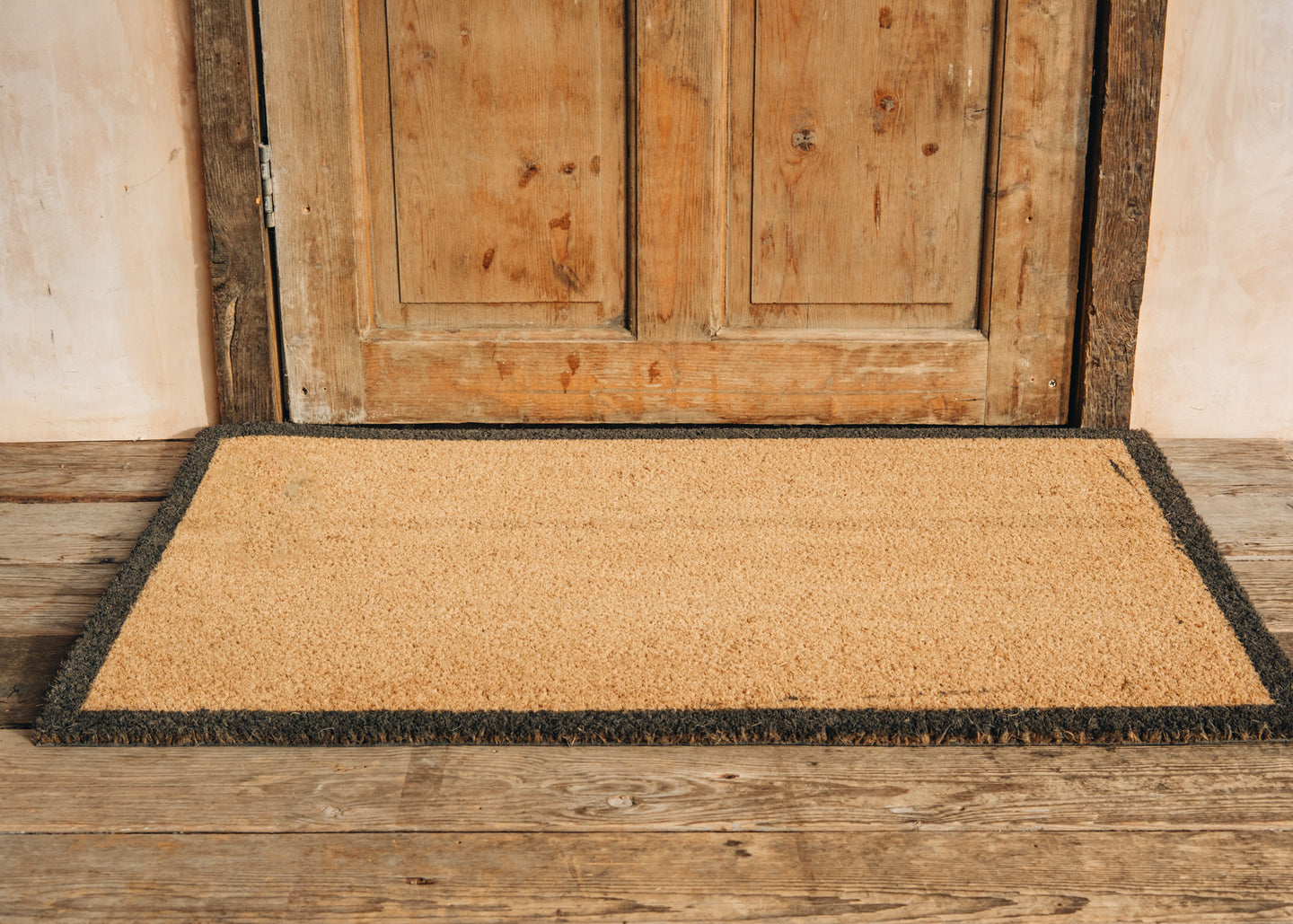 Large Charcoal Border Doormat