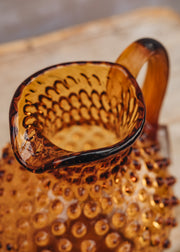 Klimchi Large Hobnail Jug in Amber