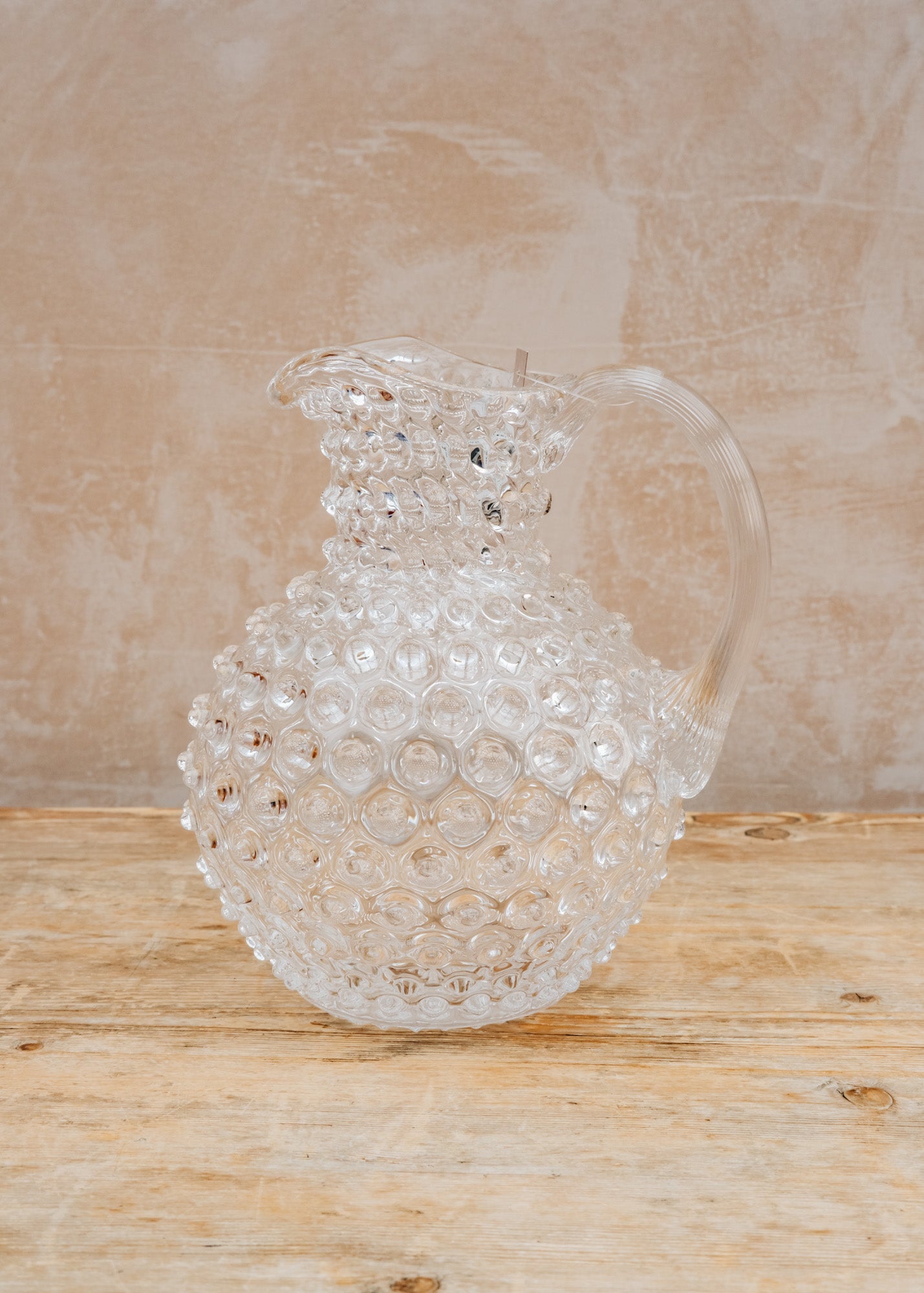 Klimchi Large Hobnail Jug in Clear